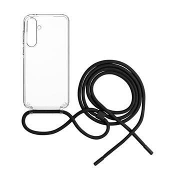 FIXED Pure Neck pouzdro s černou šňůrkou na krk pro Samsung Galaxy A55 5G