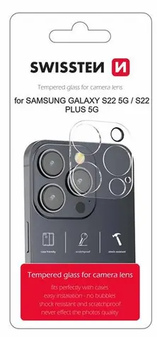 SWISSTEN Ochranné sklo čoček fotoaparátu pro SAMSUNG GALAXY S22/S22+