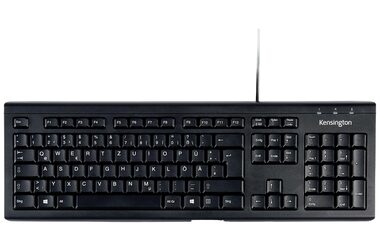 Kensington ValueKeyboard černá / Klávesnice / USB / DE layout / kabel 1.5m