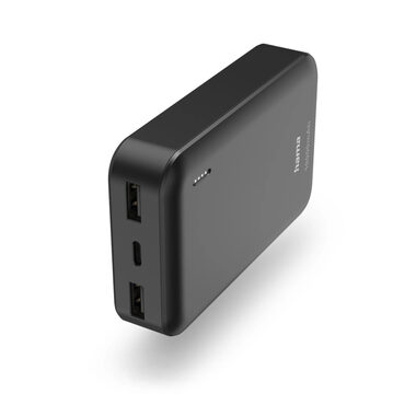 Hama Pocket 10 černá / Powerbanka / 10000 mAh / 2x USB-A / 5V / 2.1A