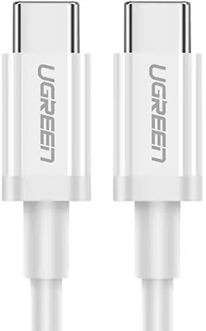 UGREEN US264 Nabíjecí kabel USB-C (M) - USB-C (M) 1 m bílá / QC3.0