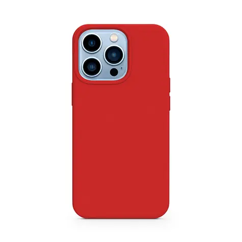 Epico Silikonový kryt pro iPhone 13 Pro červená / s podporou uchycení MagSafe 