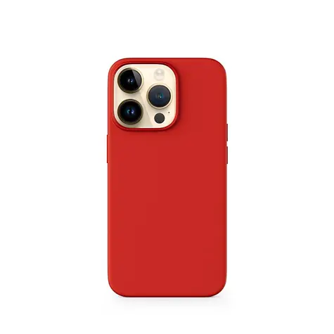 Epico Silikonový kryt pro iPhone 14 tmavě-červená / s podporou uchycení MagSafe
