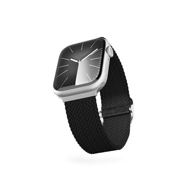 Epico Textilní pletený řemínek pro Apple Watch 42/44/45 mm černá