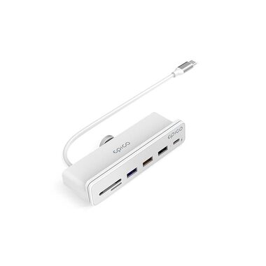 Epico USB-C 7in1 iMac Hub bílá / 3x USB-A / 1x USB-C / HDMI / Micro SD