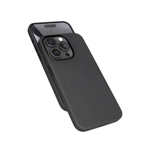 Epico Mag+ Leather Case Zadní kryt s MagSafe pro iPhone 15 Pro Max černá