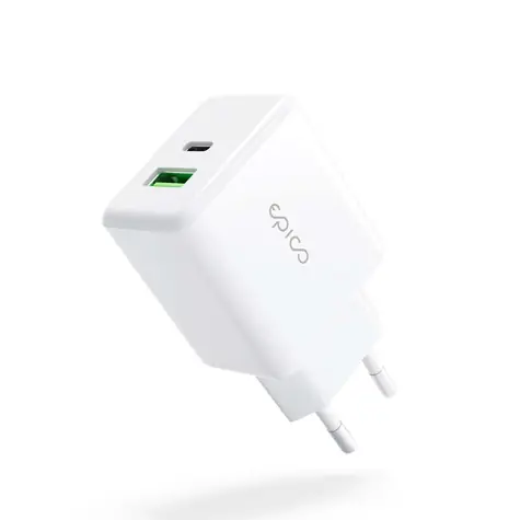 Epico Pro II nabíječka 38W bílá / 1x USB-A & 1x USB-C