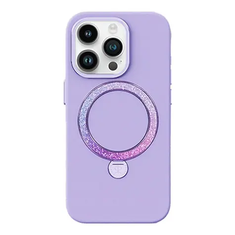 Joyroom PN-14L2 Case Dancing Circle ochranný kryt s MagSafe pro Apple iPhone 14 Pro fialová 