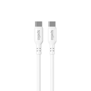 Spello kabel USB-C na USB-C 1m bílá