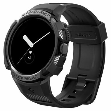 Spigen Rugged Armor Pro ochranný kryt s řemínkem pro Google Pixel Watch/Watch 2 černá