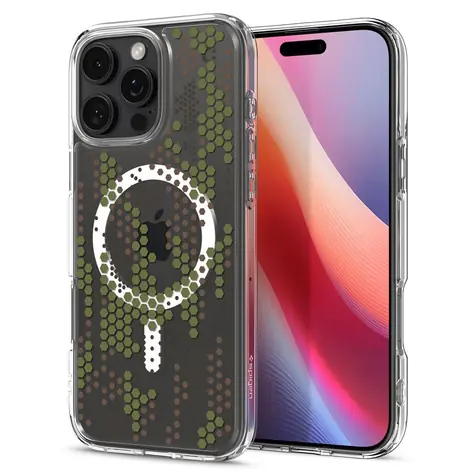 Spigen Ultra Hybrid MagSafe ochranný kryt pro Apple iPhone 16 Pro digital camo