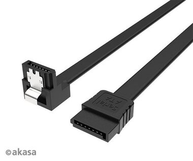 Akasa AK-CBSA09-05BK SATA 3 kabel pravoúhlý 50 cm černá