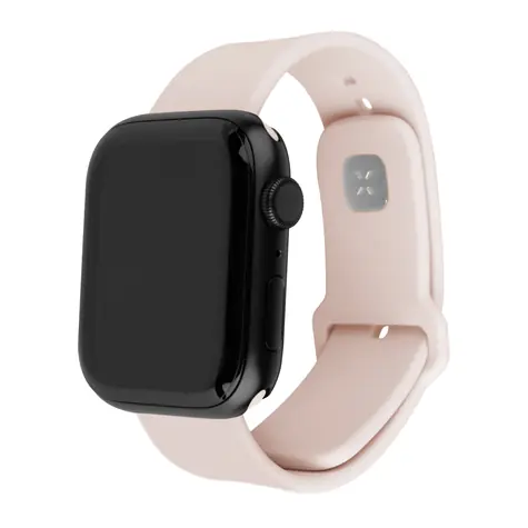 FIXED Set silikonových řemínků Silicone Sporty Strap pro Apple Watch 38/40/41mm růžový