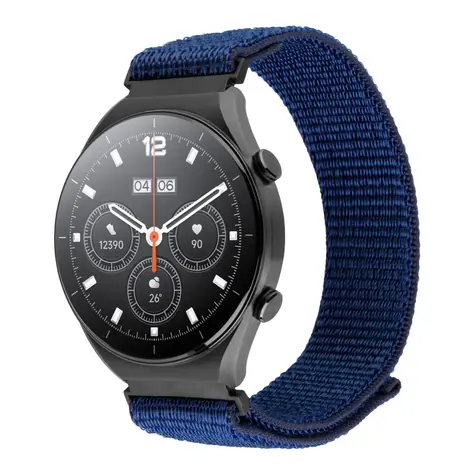 FIXED Nylonový řemínek Nylon Sporty Strap s Quick Release 20mm pro smartwatch tmavě modrý