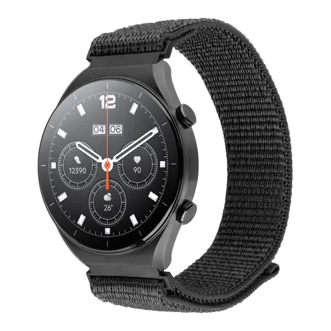 FIXED Nylonový řemínek Nylon Sporty Strap s Quick Release 20mm pro smartwatch tmavě šedý