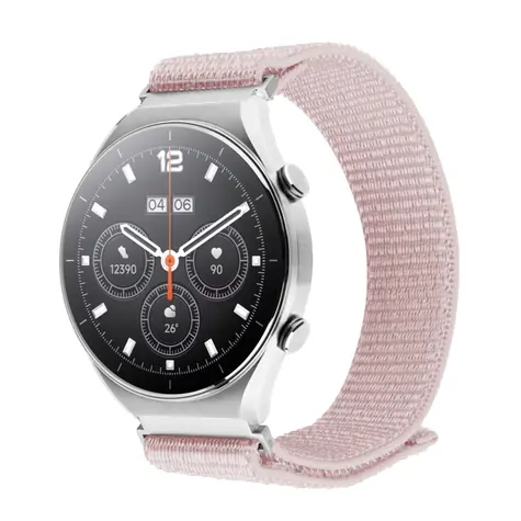 FIXED Nylonový řemínek Nylon Sporty Strap s Quick Release 20mm pro smartwatch růžově zlatý