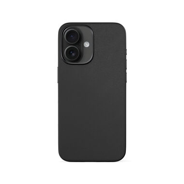 Epico Mag+ Leather ochranný kryt s MagSafe pro Apple iPhone 16 černá