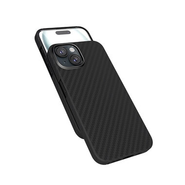 Epico Mag+ Carbon ochranný kryt s MagSafe pro Apple iPhone 16 černá