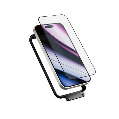 Epico ImpactBuffer Glass 3D Ochranné sklo pro Apple iPhone 16 Pro / s instalačním rámečkem