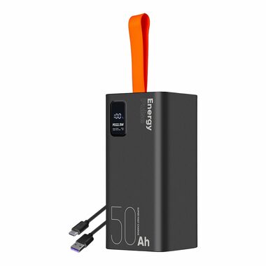 Obal:Me EnergyPulse Powerbanka 50000mAh 22.5W černá