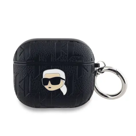 Karl Lagerfeld PU Embossed Karl Head Pouzdro pro Apple AirPods 3 černá