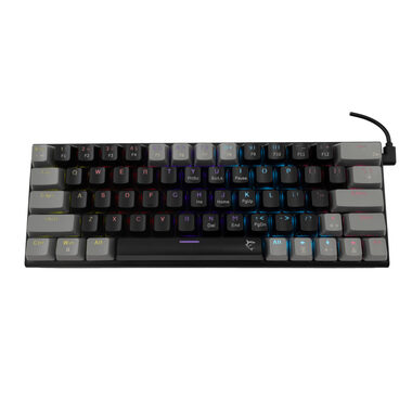 White Shark GK-002121 WAKIZASHI černo-šedá / Herní klávesnice / mechanická / BLUE Switch / US Layout / RGB / USB