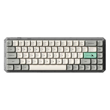 Darmoshark K5 Light luxury version šedá / Herní bezdrátová klávesnice / mechanická / USB / 2.4G 