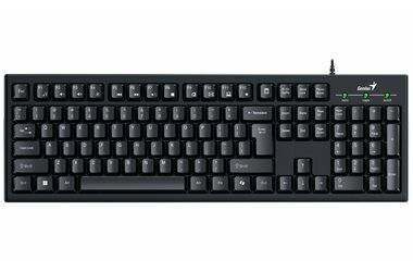 GENIUS Smart KB-100 černá / Drátová / Copilot / SmartGenius App / USB / CZ+SK layout