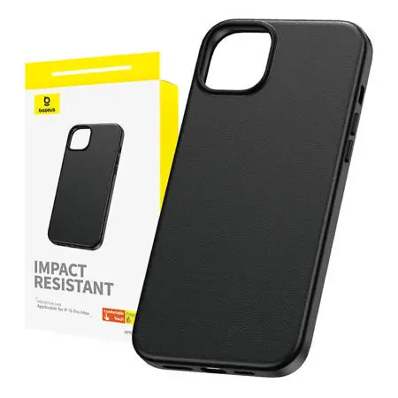 Baseus P60157304113-03 Fauxther Pouzdro pro Apple iPhone 15 Pro Max černá