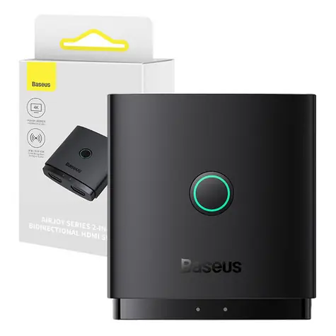Baseus B01331105111-00 Cluster HDMI Přepínač černá / 2x vstup / 1x výstup / HDMI 2.0