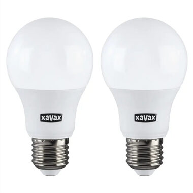 Xavax LED žárovka 2ks / Patice E27 / 806 lm (nahrazuje 60 W) / teplá bílá