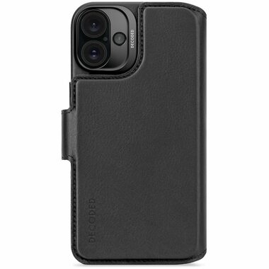 Decoded Leather Detachable Wallet odnímatelné kožené pouzdro pro Apple iPhone 16 modrá