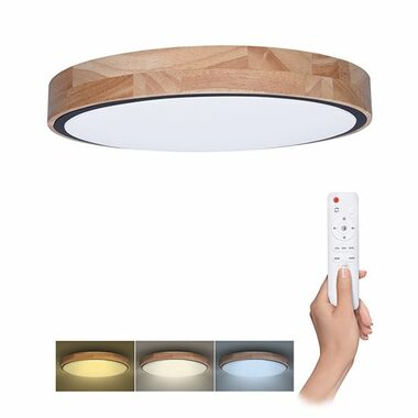 Solight WO8005 LED osvětlení s dálkovým ovladačem Iron Oak / 48W / 3360lm / průměr 40cm
