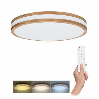 Solight WO8008 LED osvětlení s dálkovým ovladačem Woody / 60W / 4200lm / průměr 50cm