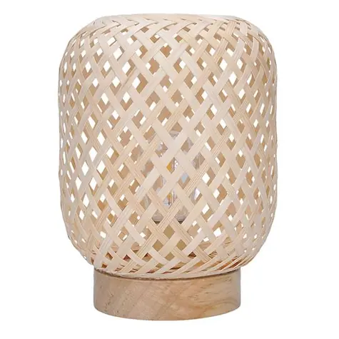 Solight WO3107 ratanová LED lucerna s LED žárovkou / teplá bílá / 3x AAA / 19cm