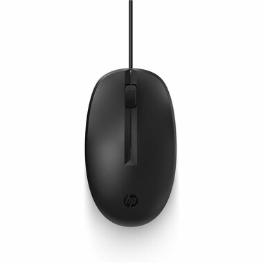 HP 125 Wired Mouse černá / drátová myš / optická / 3 tlačítka / 1200 dpi / USB-A / 1.8m