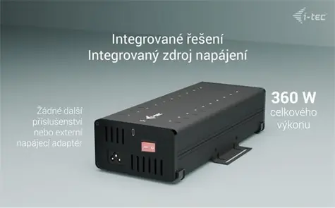 i-tec USB-C/USB-A Metal Charging+Data HUB / 20x USB-C / 360W