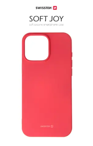 SWISSTEN SOFT JOY pouzdro pro Apple iPhone 16 Pro červená