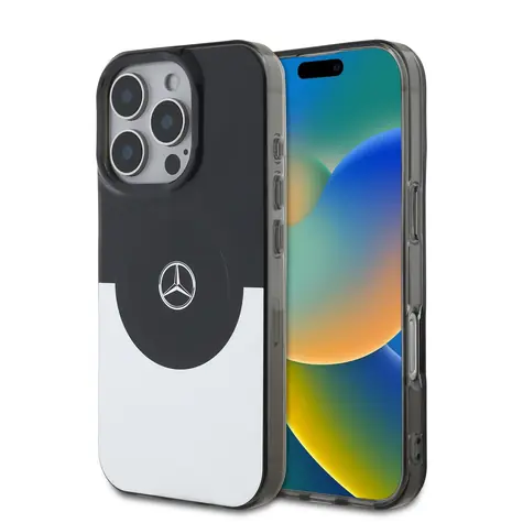 Mercedes PC/TPU Double Layer MagSafe Zadní Kryt pro Apple iPhone 16 Pro Max černá/Silver