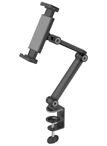 Neomounts DS15-545BL1 černá / Držák tabletu na stůl / 4.7-12.9" / náklon / rotace 360° / 3 čepy 