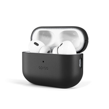 Epico Leather case Ochranné kožené pouzdro pro Apple Airpods Pro 2 černá