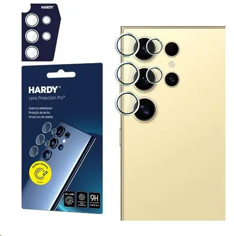 3mk HARDY Lens Protection Pro skla na fotoaparát pro Samsung Galaxy S24 Ultra Yellow