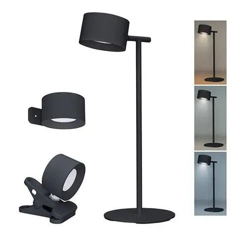 Solight WO68-B LED nabíjecí lampička 3v1 černá / 4W / 280lm / změna CCT / stmívatelná 