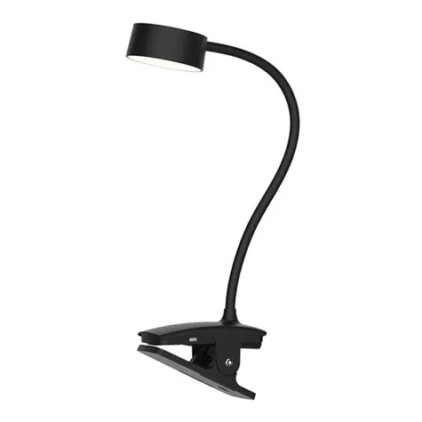 Solight WO3001-B LED stolní nabíjecí lampička černá / 2W / 210lm / 3CCT / clip