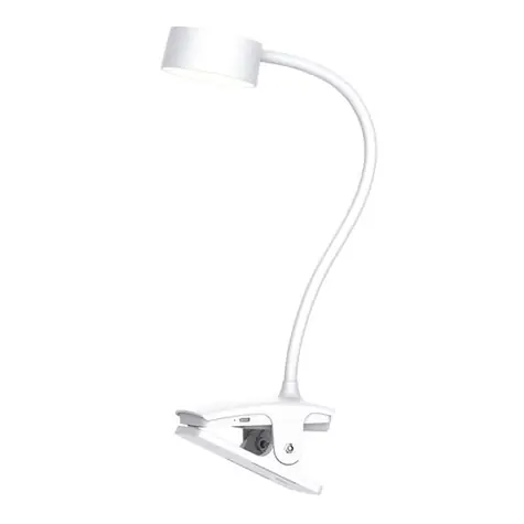 Solight WO3001-W LED stolní nabíjecí lampička bílá / 2W / 210lm / 3CCT / clip
