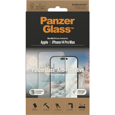 PanzerGlass Tvrzené sklo UWF Anti-Reflective AB s aplikátorem pro Apple iPhone 14 Pro Max černá