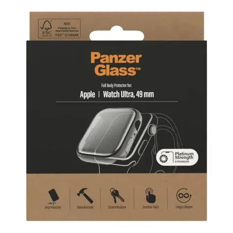 PanzerGlass Tvrzené sklo Full Body AB pro Apple Watch Ultra 49 mm čirá