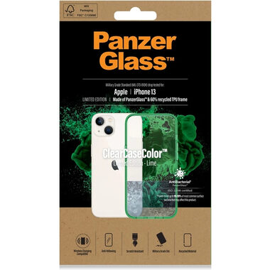 PanzerGlass Pouzdro ClearCaseColor AB pro iPhone 13 lime