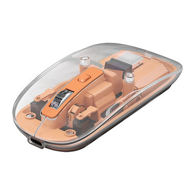 Marvo PRISM B10 oranžová / Bezdrátová myš / optická / 1600 DPI / 4 tlačítka / USB 2.4GHz / Bluetooth 