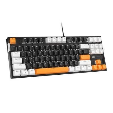 MageGee MK-STAR černá / Mechanická klávesnice / US layout / kabel USB-A / RGB podsvícení 